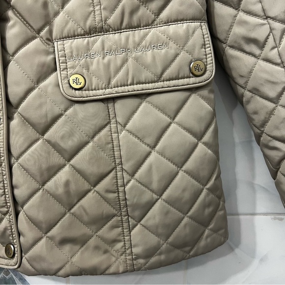 Lauren Ralph Lauren Diamond Quilted Mockneck Jacket Women’s Small Classic Preppy - Picture 3 of 14
